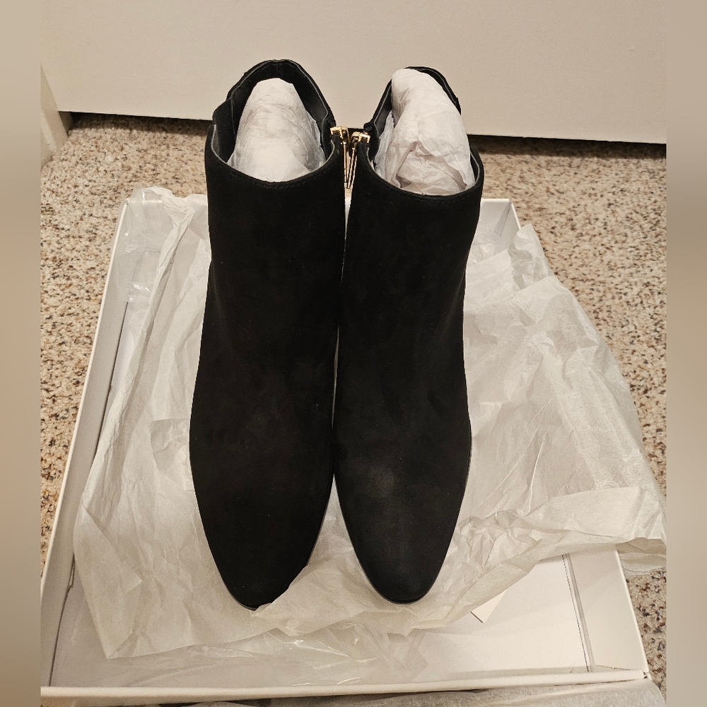 Calvin Klein Women's Fisa Black Suede Booties